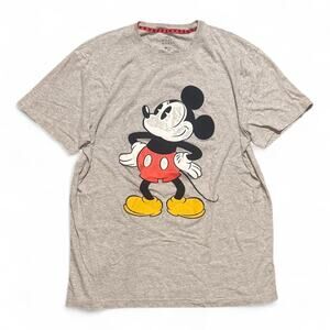 Disney Mickey Mouse Tee – Heather Gray Vintage Graphic XL